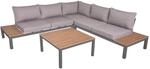 Garden Pleasure Lounge-Set Valentina 4-teilig Braun-Grau