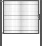 Einzeltor Flexo Plus 200 cm x 180 cm Pfosten 100 cm x 100 cm Anthrazit
