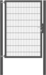 Einzeltor Flexo Plus 125 cm x 180 cm Pfosten 80 cm x 80 cm Anthrazit