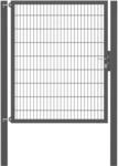 Einzeltor Flexo Plus 150 cm x 180 cm Pfosten 100 cm x 100 cm Anthrazit