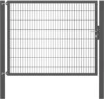 Einzeltor Flexo Plus 200 cm x 160 cm Pfosten 100 cm x 100 cm Anthrazit