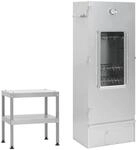 vidaXL R&auml;ucherofen mit Tisch Verzinkter Stahl 3187615