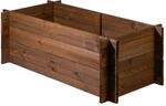 Dobar Steck-Hochbeet Massivholz 117 cm x 58,5 cm x 38,5 cm Dunkelbraun FSC&reg;