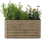 Blumfeldt High Grow Straight Hochbeet 432 L Wetterfest Offene Bodenstruktur