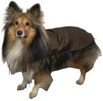 Fashion Dog Hunde-Regenmantel mit Fleecefutter Braun 33 cm