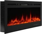 El Fuego LED-Elektrokamin Luzern mit Heizung dimmbar 1,8 kW