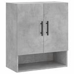 vidaXL Wandschrank Betongrau 60x31x70 cm Holzwerkstoff Modell 6