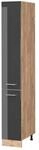 Vicco Apothekerschrank R-Line Anthrazit Hochglanz/Goldkraft Eiche 30 cm