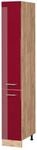 Vicco Apothekerschrank R-Line Bordeaux Hochglanz/Goldkraft Eiche 30 cm