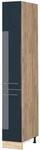 Vicco Apothekerschrank Fame-Line Dunkelblau Hochglanz/Goldkraft Eiche 30 cm