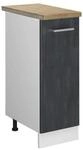 Vicco Apothekerschrank R-Line Medizinschrank f&uuml;r die K&uuml;che Schwarz Beton 30...