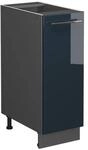 Vicco Apothekerunterschrank Fame-Line Dunkelblau Hochglanz 30 cm ohne...