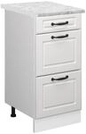 Vicco Schubladenschrank R-Line Schubladenschrank f&uuml;r die K&uuml;che Wei&szlig; Landhaus 40 cm