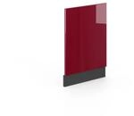 Vicco Frontblende Fame-Line Bordeaux Hochglanz/Anthrazit 45 cm ohne Arbeitsplatte