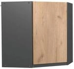 Vicco Eckh&auml;ngeschrank R-Line K&uuml;chen-Eckschrank Goldkraft Eiche/Anthrazit 57 cm
