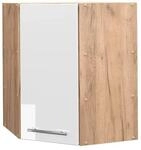 Vicco Eckh&auml;ngeschrank Fame-Line K&uuml;chen-Eckschrank Wei&szlig; Hochglanz/Goldkraft...