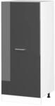 Vicco Hochschrank R-Line K&uuml;chenkommode Anthrazit Hochglanz/Wei&szlig; 60 cm