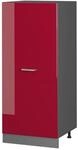 Vicco Hochschrank R-Line K&uuml;chenkommode Bordeaux Hochglanz/Anthrazit 60 cm