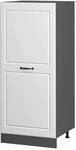 Vicco Hochschrank R-Line K&uuml;chenkommode Wei&szlig; Landhaus/Anthrazit 60 cm