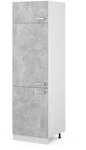 Vicco K&uuml;hlumbauschrank R-Line Hochschrank f&uuml;r die K&uuml;che Beton/Wei&szlig; 60 cm