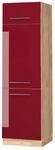 Vicco K&uuml;hlumbauschrank Fame-Line Bordeaux Hochglanz/Goldkraft Eiche 60 cm