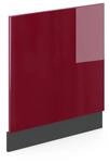 Vicco Frontblende R-Line Geschirrsp&uuml;ler Frontt&uuml;r Rot/Anthrazit 60 cm ohne