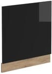 Vicco Frontblende R-Line Schwarz Hochglanz/Goldkraft Eiche 60 cm ohne...