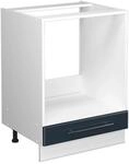 Vicco Herdumbauschrank Fame-Line Dunkelblau Hochglanz/Wei&szlig; 60 cm ohne...
