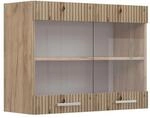 Vicco K&uuml;chenglasschrank R-Line Glash&auml;ngeschrank Artisan-Eiche/Goldkraft Eiche...