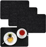 DuneDesign 4 Extradicke Tischsets aus Filz 43 x 30 x 0.5 cm Anthrazit
