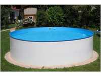 Summer Fun Stahlwand Pool-Set ACAPULCO Aufstellbecken Weiß Ø 450 x 90 cm