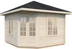 Palmako Holz-Pavillon Melanie klar impr&auml;gniert 330 cm x 330 cm inkl.Fu&szlig;boden