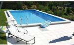 Summer Fun Styropor-Pool Set LUGANO Einbaub.700 x 350 x 150cm inkl. Stahlleiter