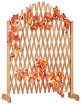 Relaxdays Rankgitter Holz Braun Ausziehbar Freistehend 101,5 cm x 30 cm