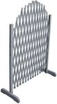 vidaXL Rankgitter Massivholz Tanne 1,8x1 m Grau 310036