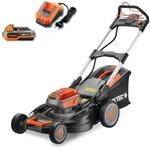 FUXTEC 40V Akku Rasenm&auml;her FX-E2RM51 51 cm Schnittbreite 50L Fangkorb 2x 20V Akku