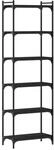 vidaXL B&uuml;cherregal 6 B&ouml;den Schwarz 60x30x188 cm Holzwerkstoff