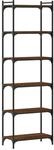 vidaXL B&uuml;cherregal 6 B&ouml;den Braun Eiche-Optik 60x30x188cm Holzwerkstoff
