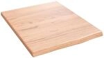 vidaXL Wandregal Hellbraun 40x50x2 cm Massivholz Eiche Behandelt 363632