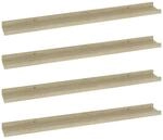 vidaXL Wandregale 4 Stk Sonoma-Eiche 80x9x3 cm 326686