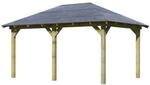 CHILLROI Woodfeeling Garten Pavillon Luxmburg 1 Kesseldruckimpr&auml;gniertes Holz