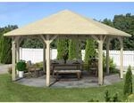 Skan Holz Pavillon Nice 4 Leimholz 630 cm x 630 cm Natur