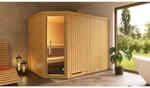 Weka Element-Ecksauna Varberg 4 o. Ofen Glast&uuml;r