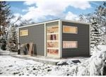 Karibu Saunahaus Kjeld mit Ofen 9kW und externe Steuerung Easy
