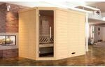 Weka Massivholzelementsauna Kemi Eck 2 Glast&uuml;r