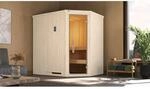 Weka Elementsauna Varberg Trend 1 Wei&szlig; Sparset 7,5 kW OS Glast&uuml;r