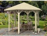 Skan Holz Pavillon Nancy 2 Leimholz 420 cm x 364 cm Natur