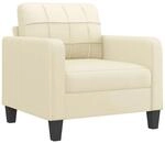 vidaXL Sessel Creme 60 cm Kunstleder 359108