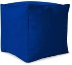Green Bean Sitzhocker Cube 40 x 40 x 40 cm Wetterfest Waschbarer Bezug Blau