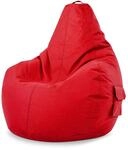 Green Bean Sitzsack Cozy 80 x 70 x 90 cm Wetterfest Waschbarer Bezug Rot